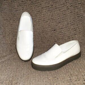 SATURDAYS NEW YORK CITY-Shiny White Leather Loafers-Sz 11-Excellent